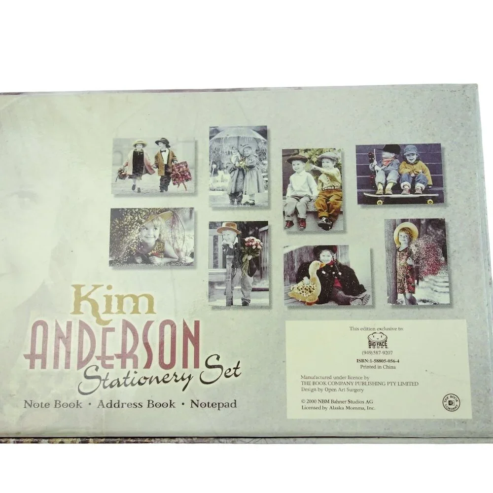 Vintage 2000 Kim Anderson‎ Stationery Set Address Book Notepad Notebook